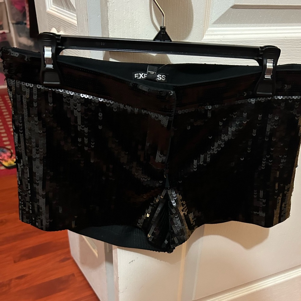 Black sequence shorts.